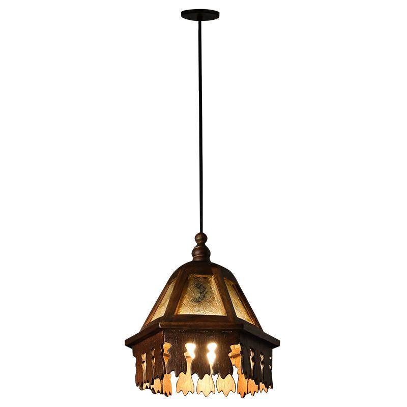 东南亚风格灯具泰式餐厅茶室吧台阳台复古氛围实木吊灯玻璃床头灯,家装灯饰光源,智能吊灯,淘宝优惠券,粉丝福利购,淘宝优惠卷