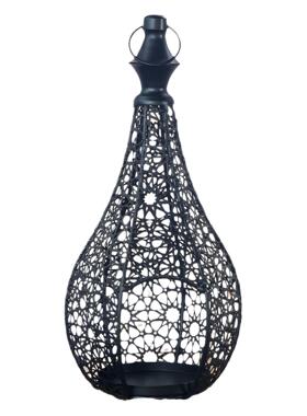 新品葫芦造型灯笼风灯铁艺镂空复古蜡烛台家居装饰工艺品