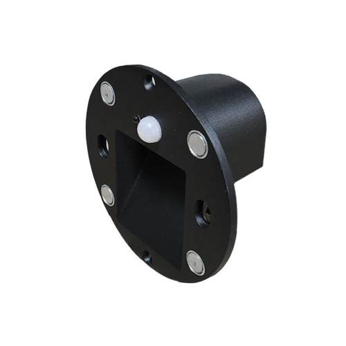 圆形地脚灯户外感应嵌入式楼梯踏步灯86型磁吸面板替换台阶灯智能