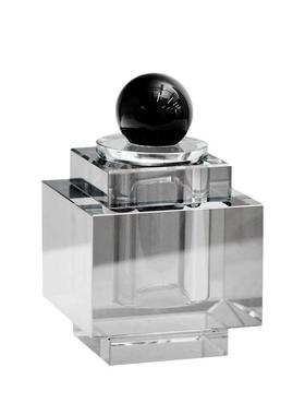 轻奢现代烟灰色水晶香薰瓶卧室梳妆台香薰水瓶样板间轻奢家居摆件