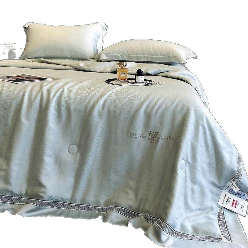 100s兰精天丝提花夏凉被四件套凉感丝滑空调蚕丝薄被子,床上用品,化纤被,淘宝优惠券,粉丝福利购,淘宝优惠卷