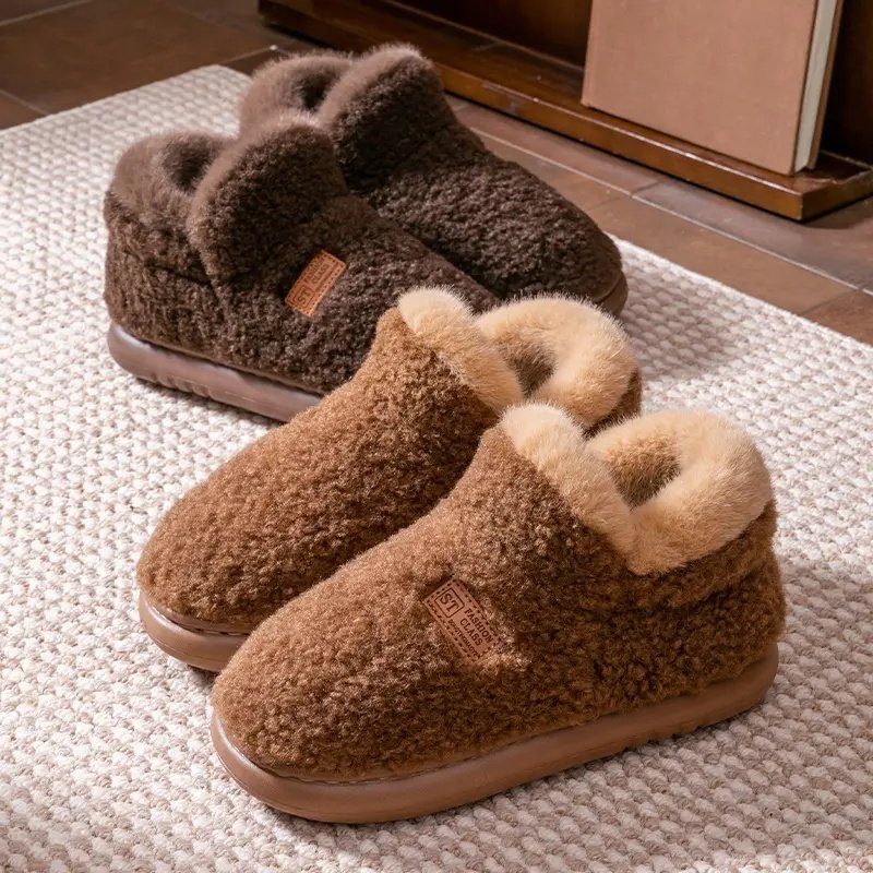 【正品防滑加厚】新款女款厚底高帮包跟加绒棉鞋冬季家居保暖外穿,居家布艺,居家棉拖/棉鞋,淘宝优惠券,粉丝福利购,淘宝优惠卷