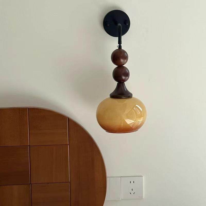 复古主室卧床头吊30144高级长感法式中古风灯实木渐变色可调节线,家装灯饰光源,智能吊灯,淘宝优惠券,粉丝福利购,淘宝优惠卷