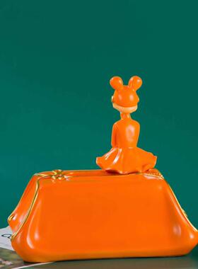 创意高档餐巾盒收纳办件家居客摆厅茶几公桌MEN吧台纸书桌桌面装