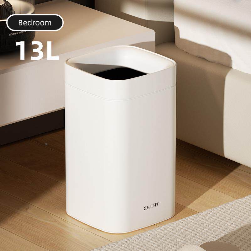 无盖垃圾桶20K72新4款简约家厨房卧室用值卫生间客厅高颜纸篓
