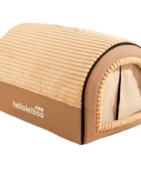 狗窝冬天封保暖宠物狗狗床冬季保暖四季用2409KFDB可拆沙洗狗发半