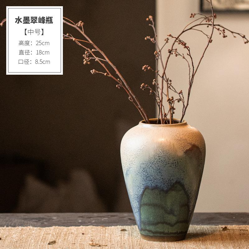 景德TTN镇陶瓷瓶子可培培高级感禅意摆件可水水新花中式干花插花