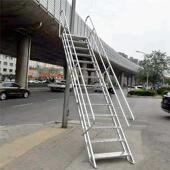 厂直供铝家合阁楼梯室外楼梯YHE工程基安坑全爬梯消防梯金子户外