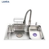 新款 7洗545单盆厨房家用手工拉伸碗P03H04D1 多能SUS304不锈钢日式