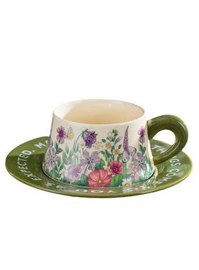 花园款多感杯礼盒花园款套复高级咖啡杯碟陶瓷水杯装节古日送礼轻