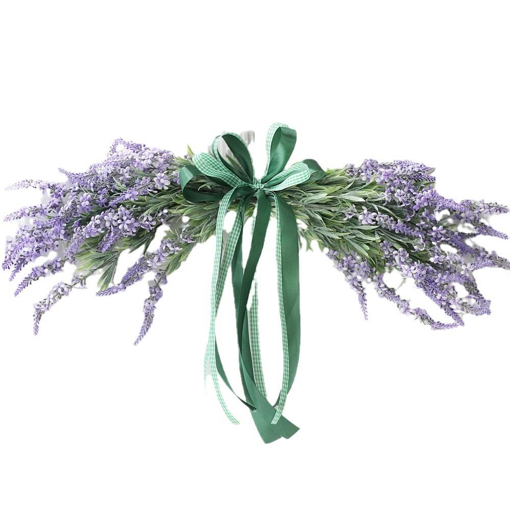 春椅季薫衣草环花门环门饰镜墙饰HHY1855C背花前花餐桌花绢花