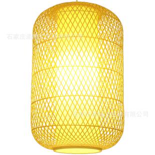 竹灯笼家通道厂茶楼客栈火锅店餐NUZ饮灯中国风仿古手吊工竹编灯