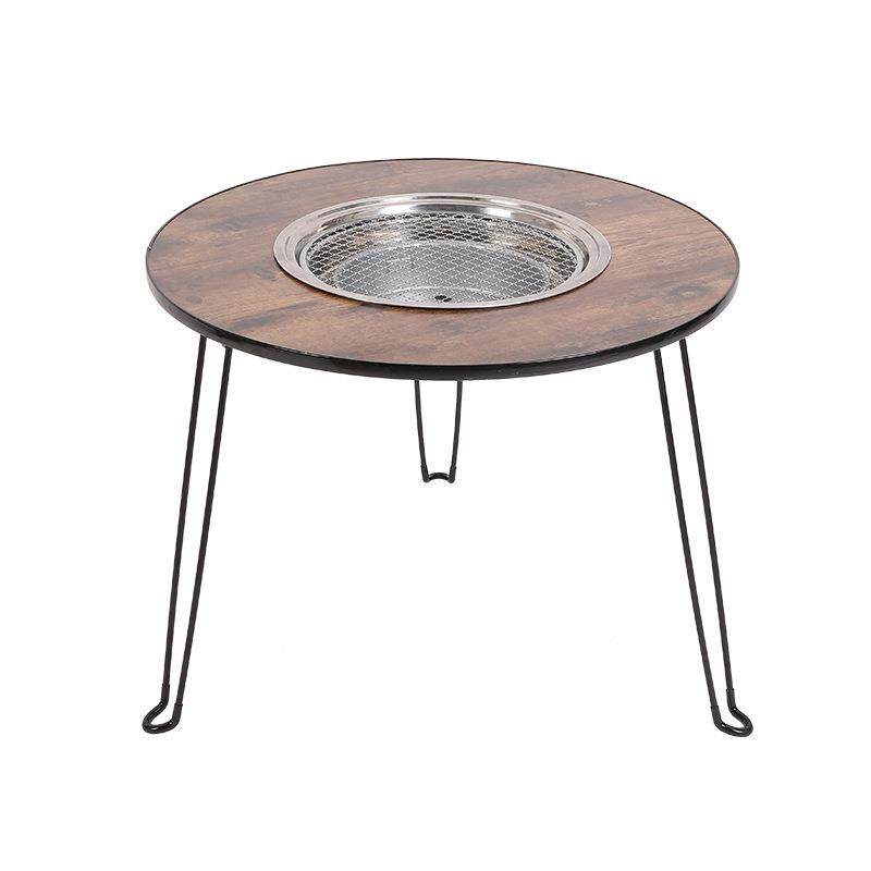 新款户外便携式烤烧TY0089烤桌烤炭火锅围炉煮茶木炭肉桌露营桌烧