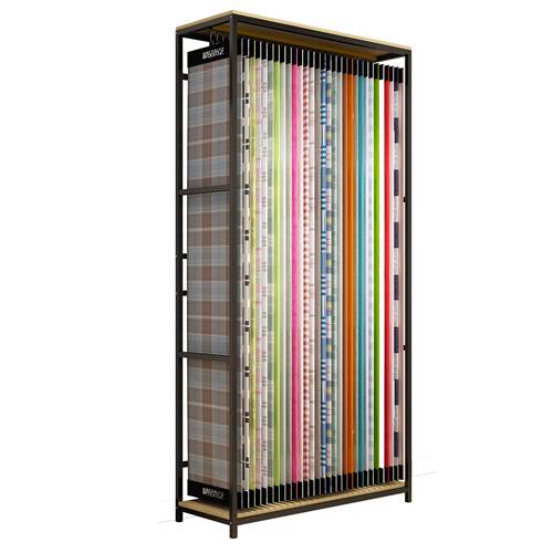 家纺展架示窗帘吊卡货架品家纺布艺落地式布现料样色卡陈列架子货