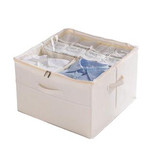 整牛津布衣服布收纳箱子杂物存储箱艺鞋盒带盖分隔理箱百变分格