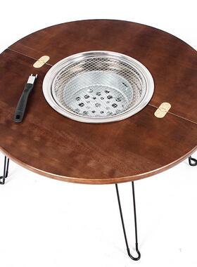 围炉煮茶家用室内全器具套烤茶套火装煮茶炭炉烤炉烧MVO烤桌围桌