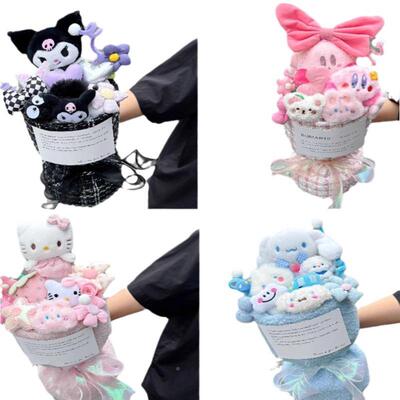 妇女情人生物日礼女高级感16885玉桂狗库洛米玩节偶花束送女友成