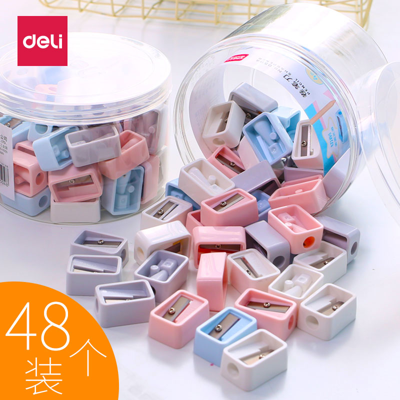 48个装得力卷笔刀转笔刀小学生图片