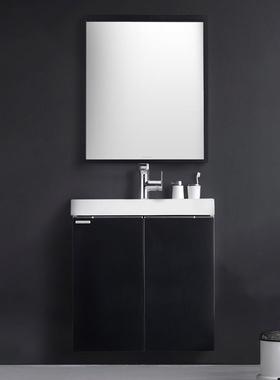 美标卫浴简欧爱居城市挂墙式浴室柜组合多层实木柜子CV60 80 90