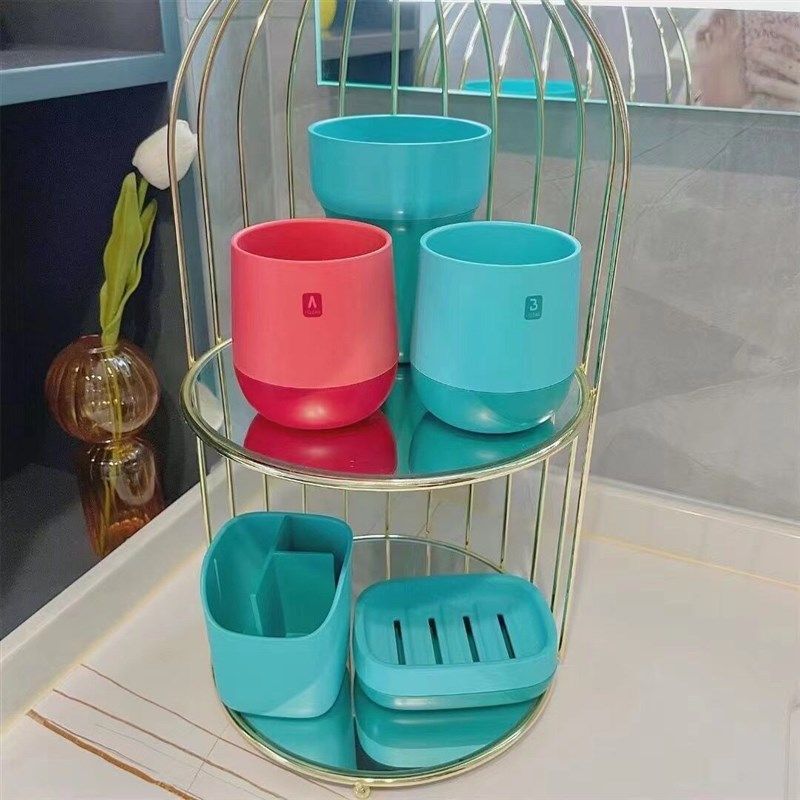 卫浴五件套漱j口杯套装轻奢牙刷杯牙膏架子肥皂盒,家庭/个人清洁工具,洗漱杯,淘宝优惠券,粉丝福利购,淘宝优惠卷