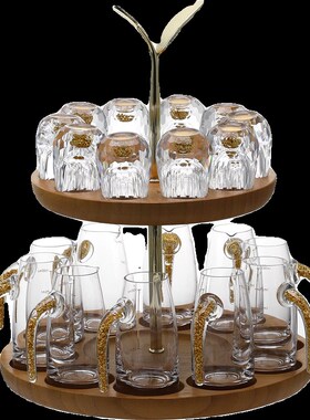 白酒杯杯架家居餐厅酒柜装饰v品摆件轻奢高档客厅搬家礼品乔迁新