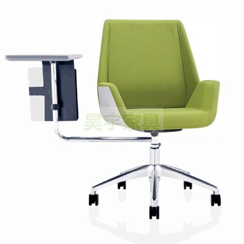 多功能培训椅带写字板滑轮会议椅桌板大学L校园智慧教室桌椅一体