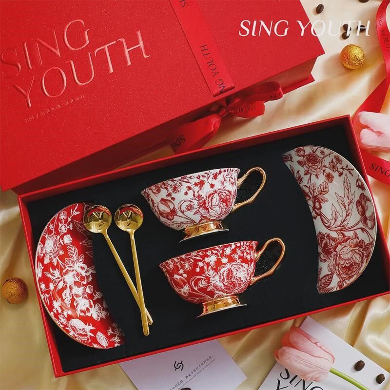 订婚新婚结婚礼物r送新人新娘高级实用礼品咖啡杯