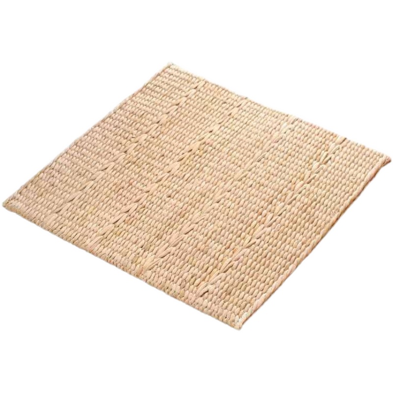 草编坐垫榻榻米垫中式地上蒲团喝茶加F厚户外打坐拜佛瑜伽蒲草汽