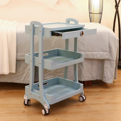 美容院压缩实木j板推车美容院美甲美发纹绣皮肤管理仪器工具车