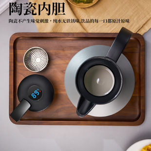 陶瓷内胆焖茶壶保温壶家用大容量A暖瓶热水瓶显温纯钛闷泡壶暖水