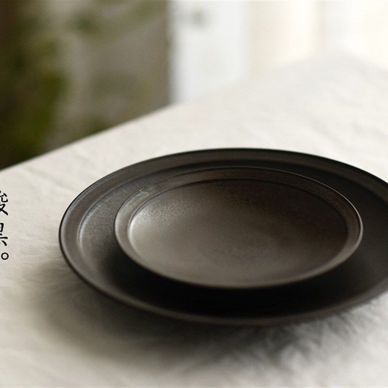 - 桃園日常- 子口餐具 陶瓷 点D心盘正餐盘/分餐盘/骨碟 融白