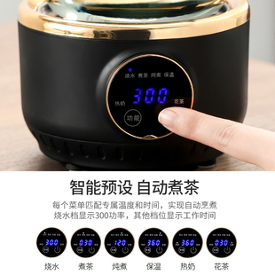 家用泡茶单壶烧水T壶茶具玻璃煮茶器 一人小茶壶电陶炉煮茶炉新款