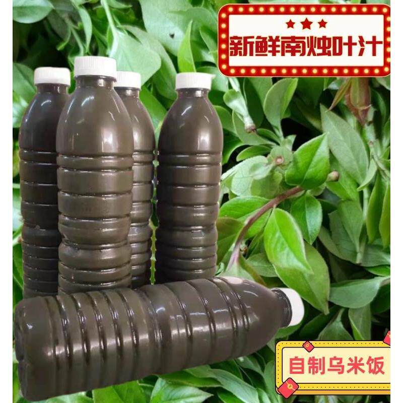 新鲜乌米汁南烛叶汁宜兴乌米饭汁乌米树叶汁乌饭草汁商用非即食