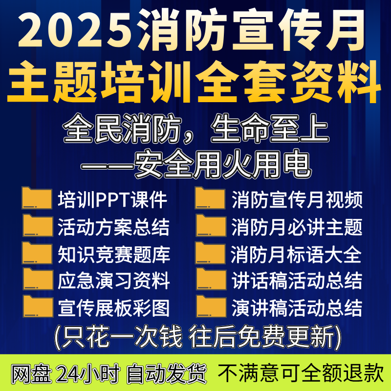 2025年消防安全月主题宣传知识培训课件PPT策划活动方案总结视