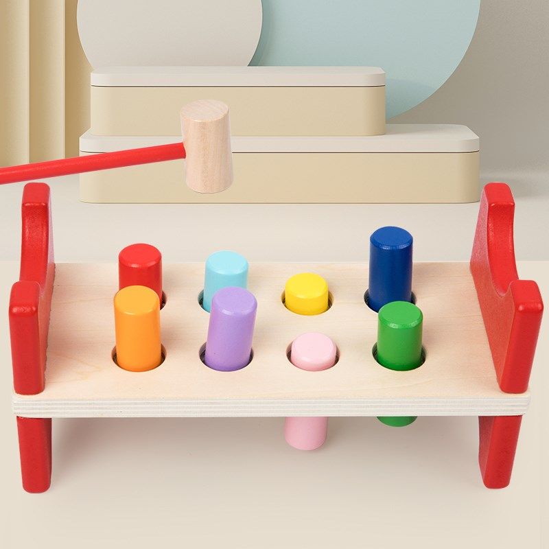 颜色认识敲打球台锤盒打桩台幼儿教具岁宝宝早教 儿童益智,玩具/童车/益智/积木/模型,打地鼠/敲击果虫,淘宝优惠券,粉丝福利购,淘宝优惠卷