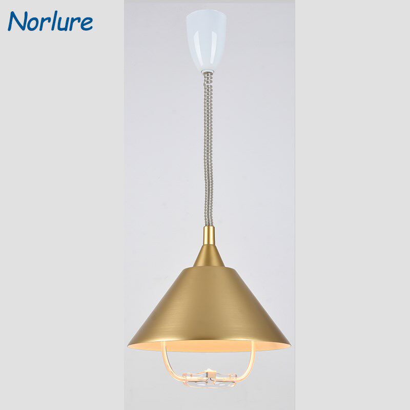 升降吊灯 现代棋牌室麻将房酒吧台球室书房写字伸缩吊灯