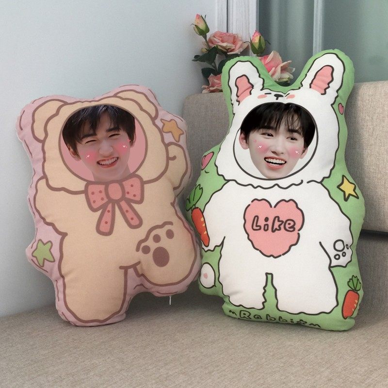 diy人形抱枕来图定制宋亚轩照片卡通玩偶男朋友头像毛绒公仔娃娃
