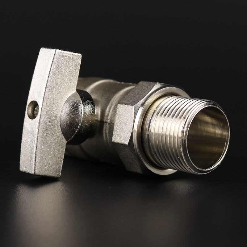 ppr采暖分分寸2暖气管道专用铜门内外丝活接黄铜球