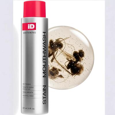 现货跨境新品iD Stain Whitening Mouthwash去渍漱口水