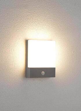 led户外防水入户门前灯温室专用灯自动感应过道阳台楼梯墙壁灯