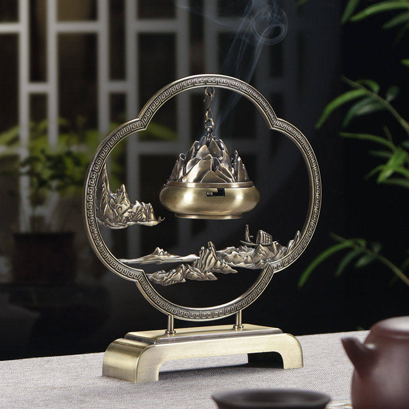 鹏程万里中式熏香吊炉室内家用书桌茶室玄关禅意摆件沉檀2H盘香炉,家居饰品,香薰炉,淘宝优惠券,粉丝福利购,淘宝优惠卷