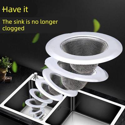 水槽过滤网厨房下水道洗菜盆洗碗池沥水网地漏防堵剩菜饭残渣隔漏