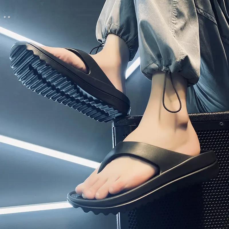 马拉松跑步运动拖鞋男防滑缓震软底耐磨人字拖踩屎感沙滩外穿户外