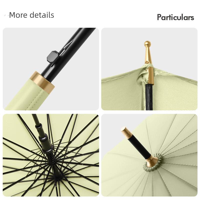 24骨雨伞长柄男士家用大号自动加固结实抗风暴雨专用logo女直杆伞