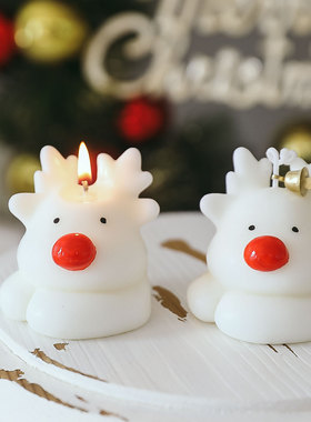 2025圣诞节蜡烛伴手礼手工香氛香熏造型蜡candl圣诞礼物香薰蜡烛