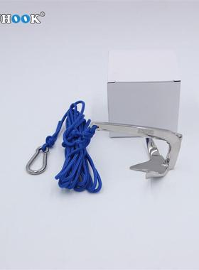 不锈钢316布鲁斯锚小船用锚皮划艇锚充气浮排舢板充气艇船锚