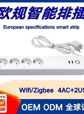 Tuya scheme European specification Wifi smart socket Plug