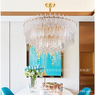 后现代吊灯时尚简约客厅灯北欧水晶大吊灯美式创意个性卧室餐厅灯