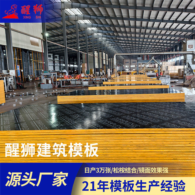 工程厂房模板混凝土建筑 苯酚胶合多层工地用周转多次建材木板图片