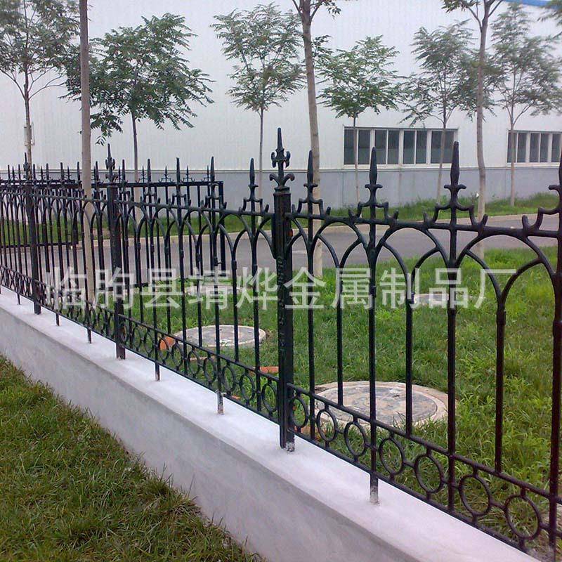 别墅庭院铸铁护栏厂区小区铁艺大门护栏锌钢pvc护栏
